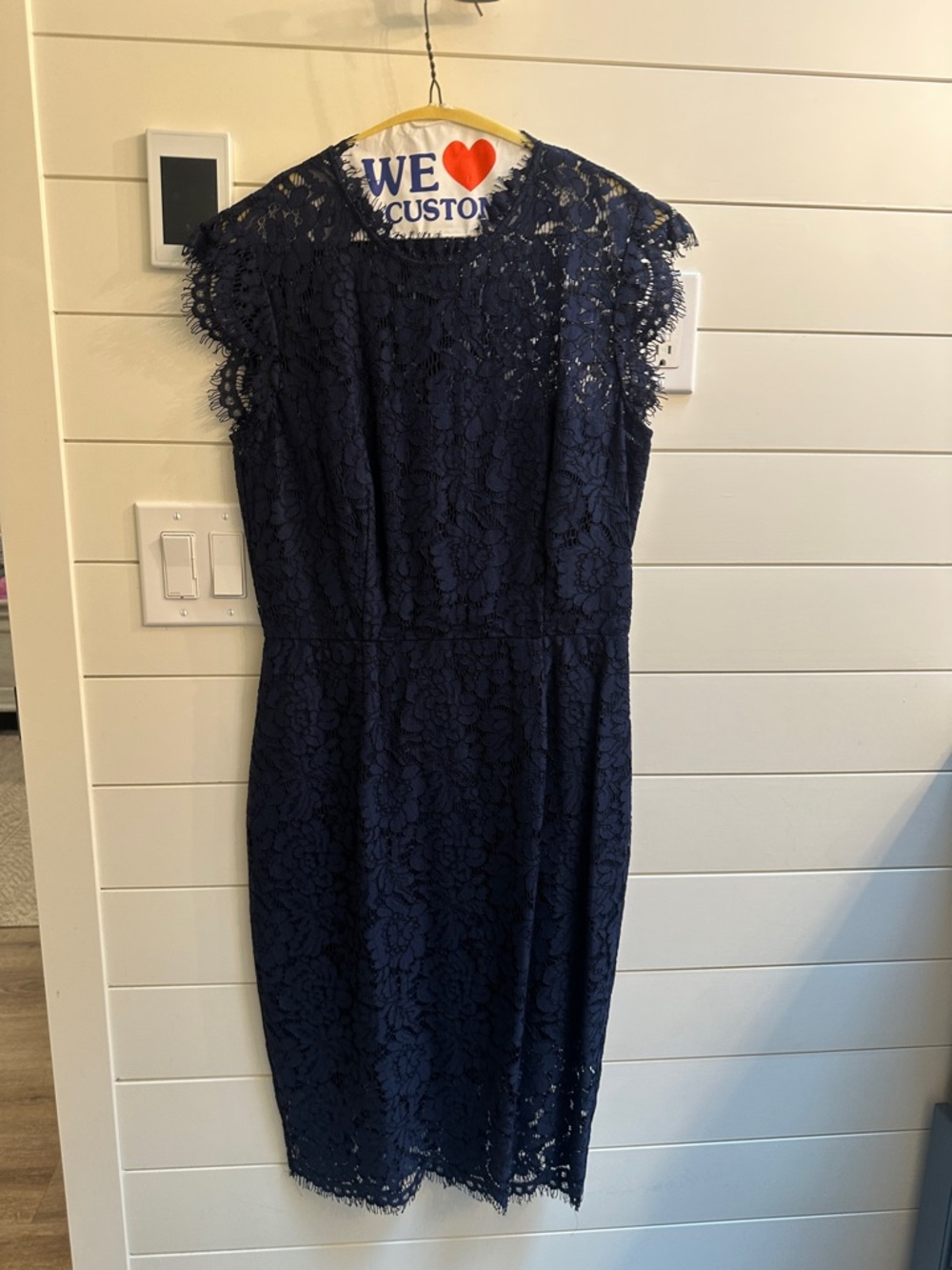 Rachel Zoe Navy Lace Sheath Dress - Elegant Women's Dress